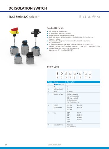 DC Isolator EDS7HM