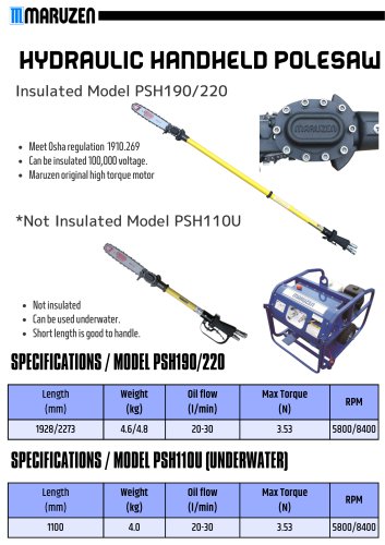 Hydraulic pole saw