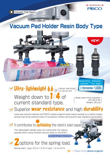Vacuum Pad Holder Resin Body