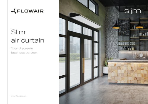 Slim air curtain