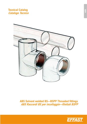 ABS Adaptor fittings, solvent welded BS-BSPP