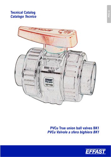 BK1 - PVC-u Double union ball valve