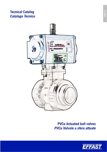 BK1 - PVCu Valvole a sfera attuate