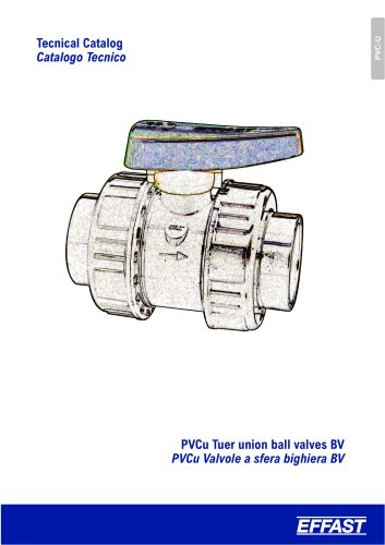 BV - PVC-u Double union ball valve