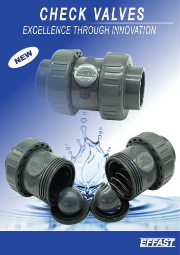 CV - CB - PVC-u Ball & Spring check valves