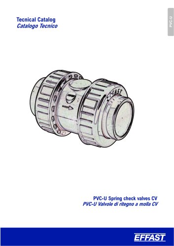 CV - PVC-u Spring check valve