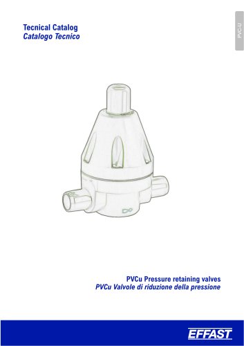 MVM - PVC-u Pressure reducing valves