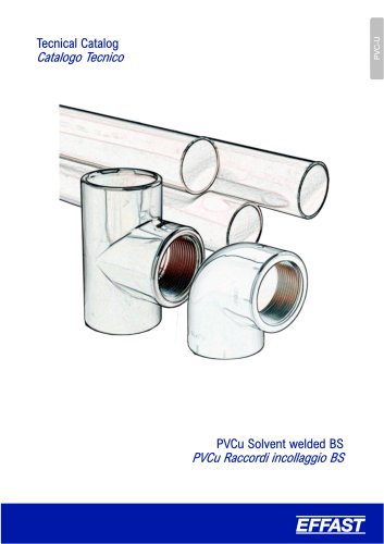 PVCu Solvent welded BS fittings