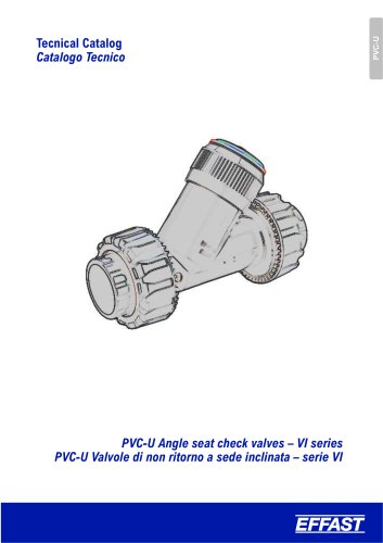 VIS - PVC-u Angle seat check valves