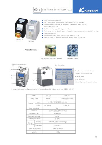 KSP-F01A Peristaltic Pump