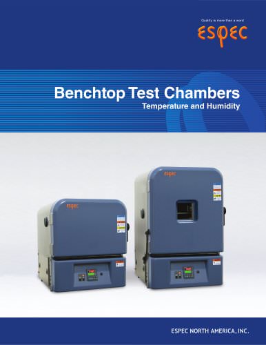 Benchtop Test Chambers Temperature and Humidity