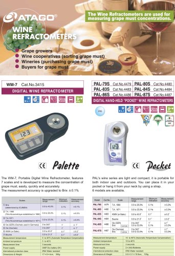 Atago - Digital Wine Refractometers 