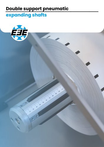 Double support pneumatic expanding shafts