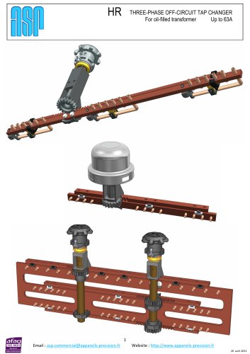 HR THREE-PHASE OFF-CIRCUIT TAP CHANGER