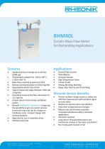 RHM40L Coriolis Mass Flow Meter for Demanding Applications