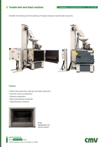 Tumble Belt shot blast machine