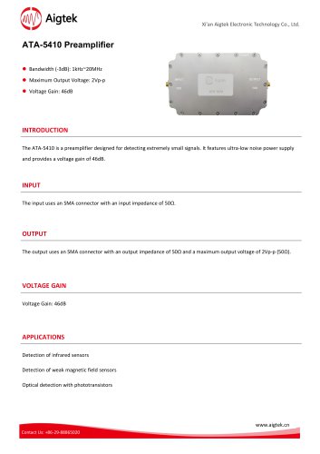 ATA-5410 Preamplifier
