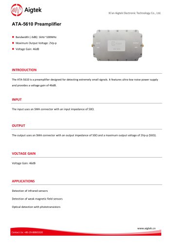 ATA-5610 Preamplifier