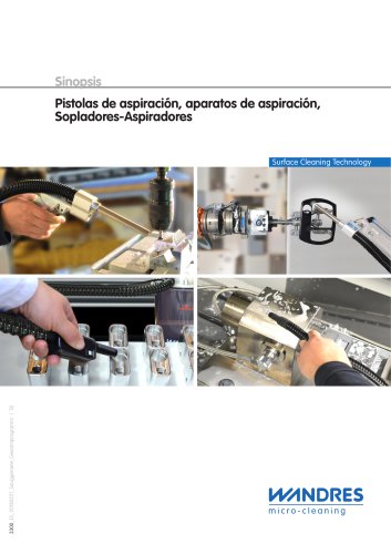 Pistolas de aspiración, aparatos de aspiración, Sopladores-Aspiradores (Sinopsis)