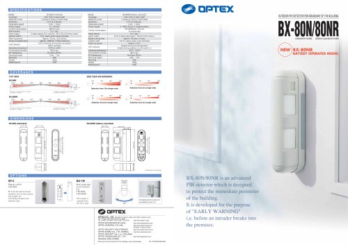 Optex - Catalog BX-80N_80NR