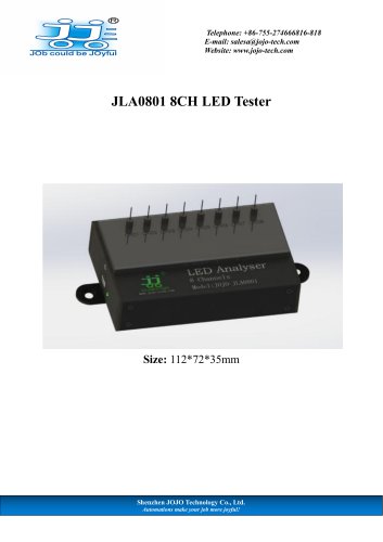 JOJO JLA0801 8CH LED Tester