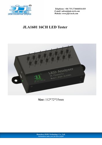 JOJO JLA1601 16CH LED Tester