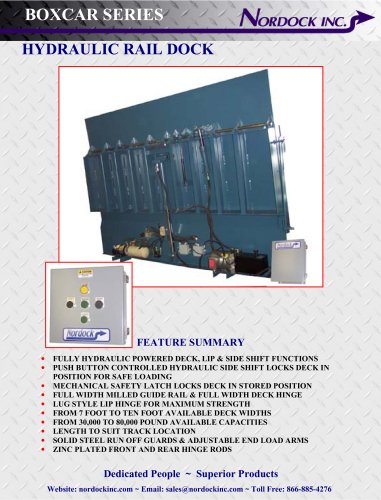 BOXCAR™ Series - Hydraulic Rail Dock