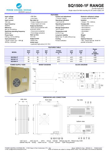 SQ1500-1F RANGE