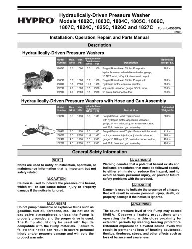 Hydraulic Pressure Washer OIPM