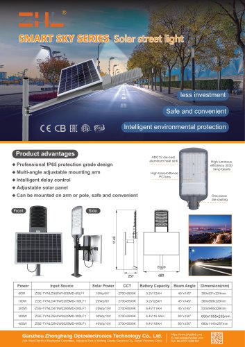 SMART SKY SERIES Solar street light