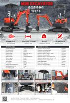 INFRONT Multifunction 1.8 Ton Small Digger Hydraulic Excavator High Quality Crawler Mini bagger for Sale Compact Micro Escavator YFE18A
