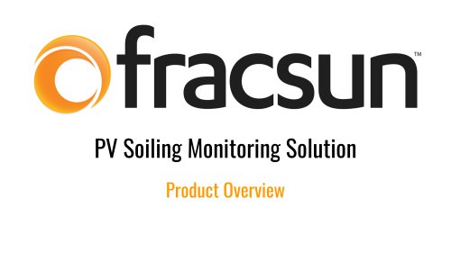 PV Soiling Monitoring Solution