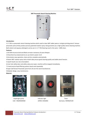 SMT Pneumatic Stencil Cleaning Machine