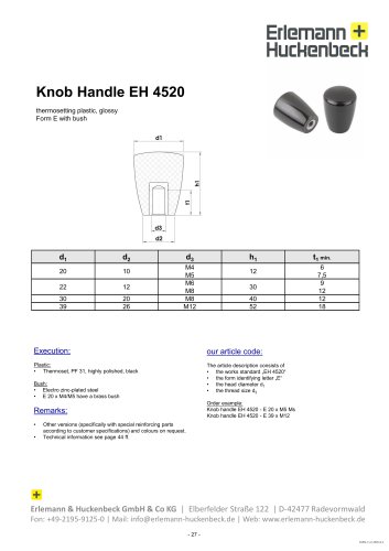 Knob Handle EH 4520