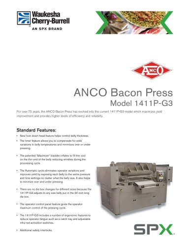 ANCO Bacon Press Model 1411P-G3