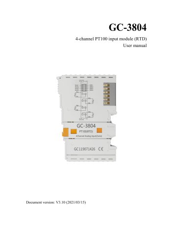 GC-3804-4 Channel PT100(2-wire) Input Module