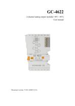 GC-4622-2 Channel Analog Output Module (-10V~10V)