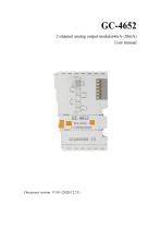 GC-4652-2 Channel Analog Output Module (4mA~20mA)