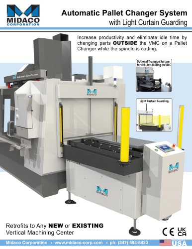 Automatic Pallet Changer System with Light Curtain Guarding