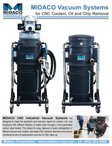 CNC Chip/Fluid Industrial Vacuum