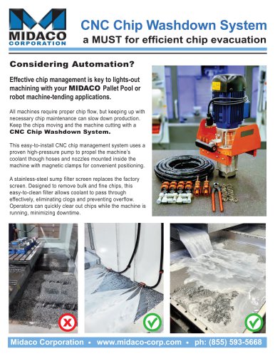 CNC Chip Washdown System