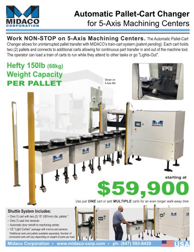 HAAS - MIDACO Automatic Pallet-Cart Changer for 5-AXIS UMC