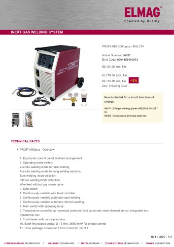 INERT GAS WELDING SYSTEM