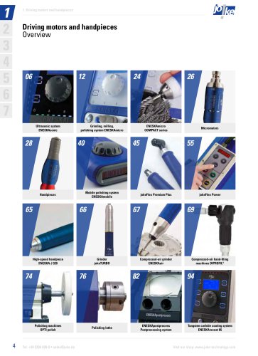 Driving motors and handpieces Overview_2023