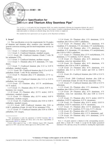 Standard Specification for Titanium and Titanium Alloy Seamless Pipe’