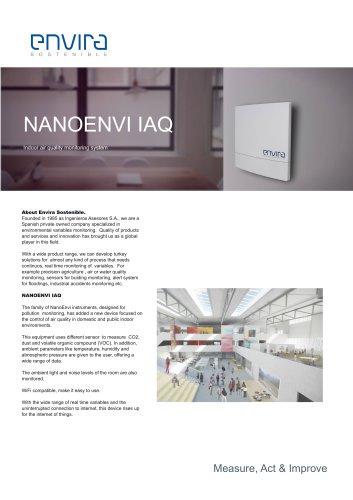 NANOENVI IAQ - Indoor air quality monitoring system