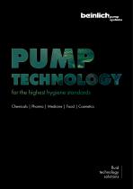 Pump technology for the highest hygiene standards