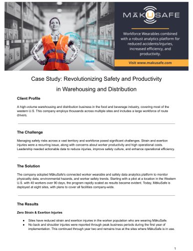 Case Study: Revolutionizing Safety and Productivity in Warehousing and Distribution