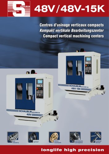 Compact vertical machining centers 48V CNC - Fanuc