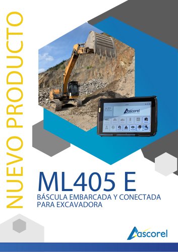 ML 405 E Bascula Embarcada y Conectada para Excavadoras
